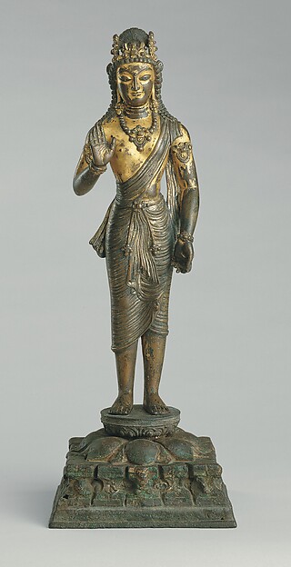 Standing Bodhisattva Maitreya, early 8th century